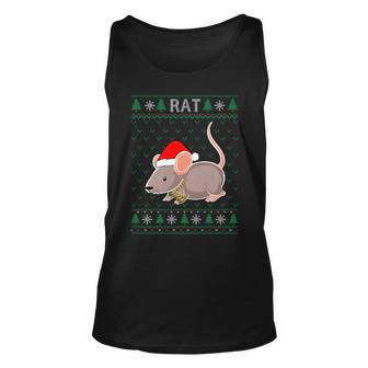 Xmas Rat Ugly Christmas Sweater Party Tank Top - Monsterry UK