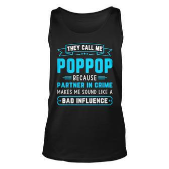 They Call Me Pop Pop Because Partner In Crime Grandpa Tank Top | Mazezy