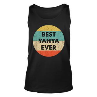 Yahya Name Unisex Tank Top - Thegiftio UK
