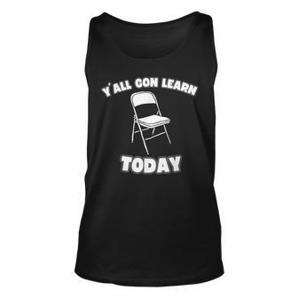 Y'all Gon Learn Today Folding Chair Alabama River Tank Top - Seseable