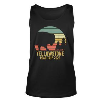 Yellowstone National Park Family Road Trip 2023 Matching Unisex Tank Top | Mazezy