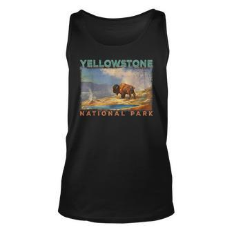 Yellowstone National Park Retro Vintage Apparel - Souvenir Unisex Tank Top - Seseable