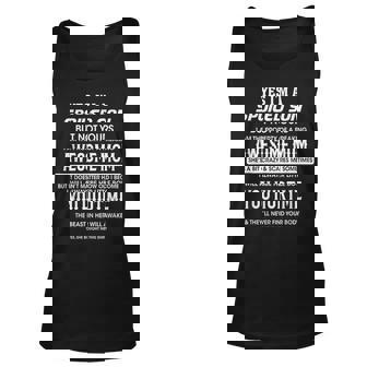 Yes Im A Spoiled Son Funny Unisex Tank Top | Mazezy