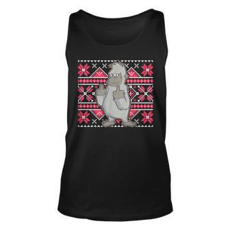 Yeti Ugly Christmas Sweater Style Meme Fun Sasquatch Bigfoot Tank Top - Monsterry