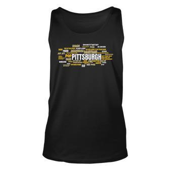 Yinzer Pittsburghese Pittsburgh Jagoff Pride Pennsylvania Unisex Tank Top | Mazezy