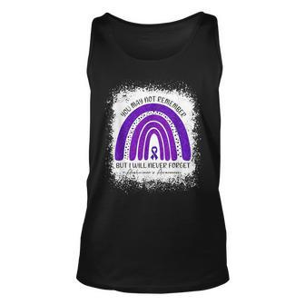You May Not Remember But I Will Never Forget Alzheimer Unisex Tank Top | Mazezy