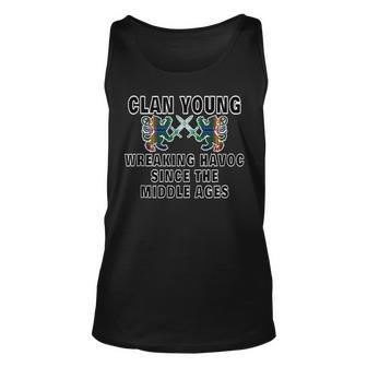 Young Scottish Scotland Family Clan Name Young Funny Gifts Unisex Tank Top | Mazezy