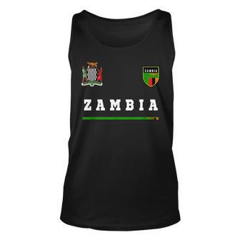 Zambia SportSoccer Jersey Flag Football Africa Unisex Tank Top | Mazezy