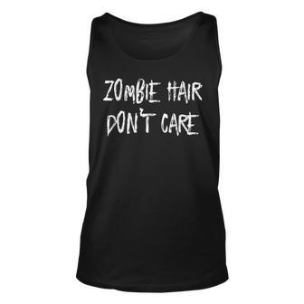 Zombie Hair Don't Care Zombie Tank Top | Mazezy
