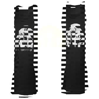 Zombie Hand Scary Costume Halloween Vintage Retro Horror Halloween Tank Top | Mazezy