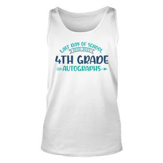 2023 Last Day Of School Autograph 4Th Grade Graduation Party Tank Top | Mazezy
