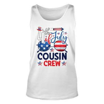 4Th Of July Cousin Crew Patriotic Cousin Matching American Unisex Tank Top | Mazezy