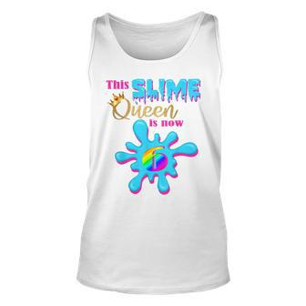 6 Yrs Old Birthday Party 6Th Bday 2014 This Slime Queen Is 6 Tank Top | Mazezy