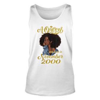 A Queen Was Born In November 2000 20Th Birthday Gift Unisex Tank Top | Mazezy