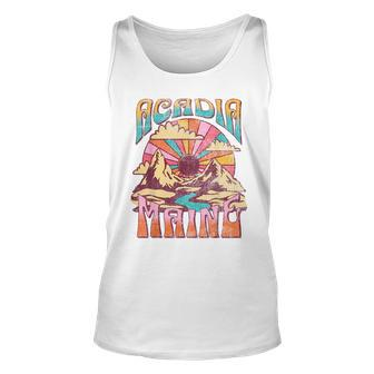 Acadia Maine Nature Hiking Mountains Outdoors Vintage Unisex Tank Top - Monsterry CA