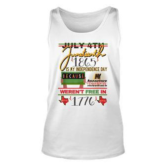 African American June 19Th Independence Day Unisex Tank Top | Mazezy
