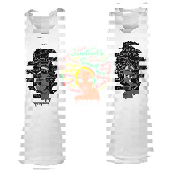 Afro Woman Headscarf Nubian Junenth Black History Unisex Tank Top | Mazezy