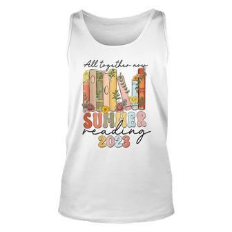 All Together Now Summer Reading 2023 Library Books Apparel Unisex Tank Top | Mazezy AU