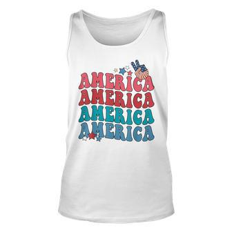 America Patriotic 4Th Fourth Of July Independence Day  Unisex Tank Top