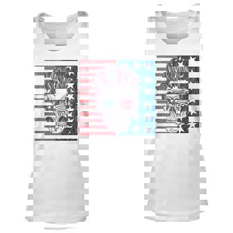 American Flag Skull Skeleton Biker T 4Th Of July Biker Tank Top | Mazezy