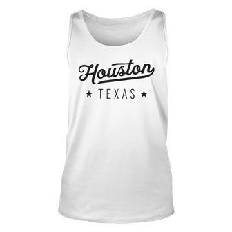 American Pride Retro Houston Texas American Pride Usa Gift Unisex Tank Top | Mazezy