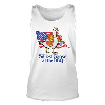 American Silliest Goose At The Bbq Party 4Th Of July Goose Tank Top | Mazezy