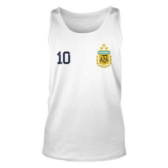 Argentina 3 Stars Argentinian Flag Three Stars 10 Argentina Unisex Tank Top - Seseable