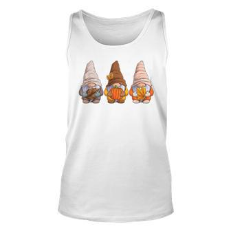 Autumn Gnomes Thanksgiving Gnomes With Pumpkin Leaves Thanksgiving Tank Top | Mazezy
