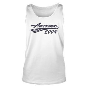 Awesome Since 2004 Cool 16Th Birthday 16 Year Boy Girl Tank Top | Mazezy