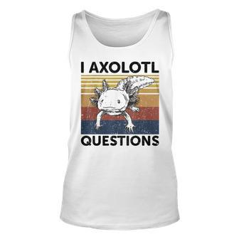 I Axolotl Questions Cute Axolotl Retro Tank Top - Seseable