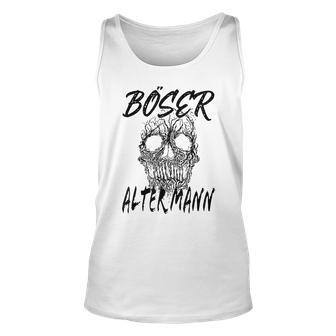 Bad Old Man Root Skull Unisex Tank Top | Mazezy
