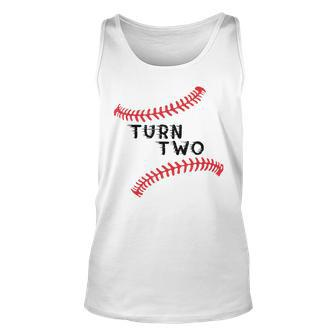 Baseball Turn Two Double Play Fielders Choice League Gift Unisex Tank Top | Mazezy CA