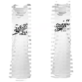 Baseball Uncle 1970S Retro Cursive Font Unisex Tank Top | Mazezy