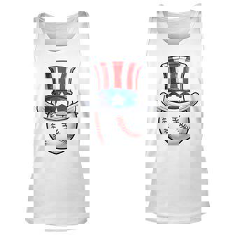 Baseball Uncle Sam T 4Th Of July Boys American Flag Unisex Tank Top | Mazezy