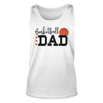 Basketball Dad Sport Lovers Happy Fathers Day Unisex Tank Top | Mazezy DE