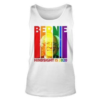 Bernie Sanders Gay Pride Hindsight Is 2020 Lgbt Unisex Tank Top | Mazezy