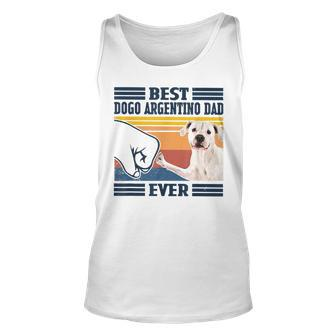 Best Dogo Argentino Dad Ever Vintage Father Day Unisex Tank Top | Mazezy