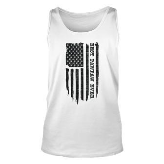 Best Pawpaw Ever American Flag Funny Fathers Day Unisex Tank Top - Thegiftio UK