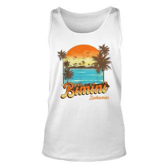 Bimini Bahamas Beach Summer Vacation Palm Sunset Bahamas Tank Top | Mazezy