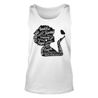 Black Woman Black Girl Magic Queen Lady Afro Lady Woman Unisex Tank Top | Mazezy