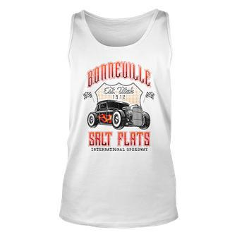 Bonneville Salt Flats Vintage Retro Hot Rod Race Car Salt Tank Top | Mazezy AU