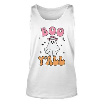 Boo Y’All Country Western Ghost Halloween 2023 Tank Top - Monsterry UK