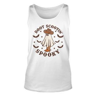 Boot Scootin Spooky And Cowboy Ghost Cute Spooky Tank Top | Mazezy
