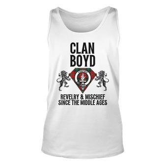 Boyd Clan Scottish Name Coat Of Arms Tartan Party Boyd Tank Top | Mazezy