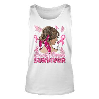 Breast Cancer Awareness Pink Ribbon Survivor Breast Cancer Tank Top - Monsterry
