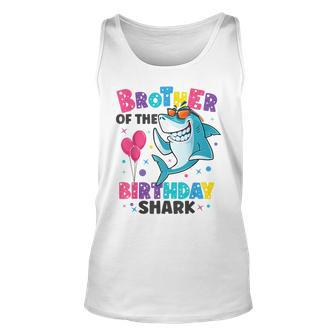 Brother Of The Shark Birthday Big Bro Matching Family Unisex Tank Top - Thegiftio UK