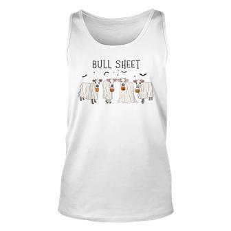 Bull Sheet Ghost Cow Halloween This Is Bull Sheet Tank Top - Monsterry