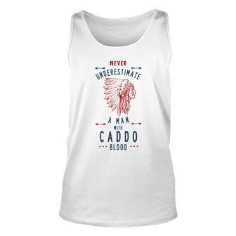 Caddo Native American Indian Man Never Underestimate Native American Tank Top | Mazezy
