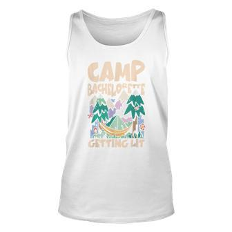 Camping Bridal Party Camp Bachelorette Getting Lit Tank Top - Monsterry