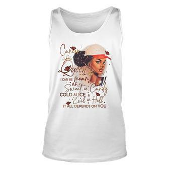 Cancer Queen Sweet As Candy Birthday Gift For Black Women Unisex Tank Top - Seseable